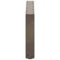 Preview: Couchtischbeine U-Form 2 Stk. Naturstahl 70x(30-31) cm Stahl