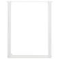 Preview: Esstischbeine U-Form 2 Stk. Weiß 70x(72-73) cm Stahl