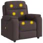 Preview: Massagesessel Dunkelbraun Stoff