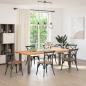 Preview: Konsolentischbeine 4 Stk. Naturstahl 72-74 cm Stahl