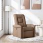Preview: ARDEBO.de - Relaxsessel Braun Stoff