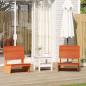 Preview: ARDEBO.de - Gartenst?hle 2 Stk. Wachsbraun 60x64x70,5 cm Massivholz Kiefer