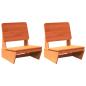 Preview: Gartenst?hle 2 Stk. Wachsbraun 60x64x70,5 cm Massivholz Kiefer
