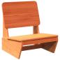 Preview: Gartenst?hle 2 Stk. Wachsbraun 60x64x70,5 cm Massivholz Kiefer