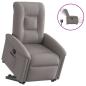Preview: ARDEBO.de - Relaxsessel mit Aufstehhilfe Elektrisch Taupe Stoff