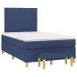 Preview: ARDEBO.de - Boxspringbett mit Matratze Blau 120x190 cm Stoff
