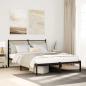 Preview: ARDEBO.de - Metallbett ohne Matratze Sonoma-Eiche 140x190 cm