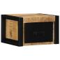 Preview: ARDEBO.de - Nachttische 2 Stk. 40x35x25 cm Raues Mango-Massivholz