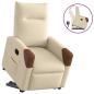 Preview: ARDEBO.de - Relaxsessel mit Aufstehhilfe Creme Stoff