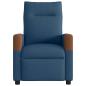 Preview: Massagesessel Elektrisch Blau Stoff