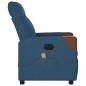 Preview: Massagesessel Elektrisch Blau Stoff