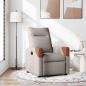 Preview: ARDEBO.de - Relaxsessel Taupe Stoff