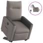 Preview: Relaxsessel mit Aufstehhilfe Elektrisch Taupe Stoff