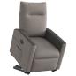 Preview: Relaxsessel mit Aufstehhilfe Elektrisch Taupe Stoff