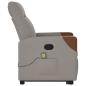 Preview: Massagesessel mit Aufstehhilfe Taupe Stoff