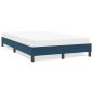 Preview: ARDEBO.de - Bettgestell ohne Matratze Dunkelblau 120x210 cm Samt