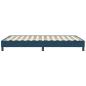 Preview: Bettgestell ohne Matratze Dunkelblau 120x210 cm Samt