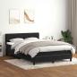 Preview: ARDEBO.de - Boxspringbett mit Matratze & LED Schwarz 160x210 cm Samt