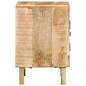 Preview: Nachttisch 40x32x46 cm Raues Massivholz Mango
