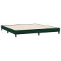 Preview: Boxspringbett ohne Matratze Dunkelgrün 180x210 cm Samt