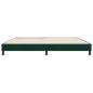 Preview: Boxspringbett ohne Matratze Dunkelgrün 180x210 cm Samt