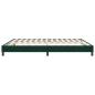 Preview: Boxspringbett ohne Matratze Dunkelgrün 180x210 cm Samt