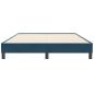 Preview: Boxspringbett ohne Matratze Dunkelblau 160x210 cm Samt