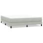Preview: Boxspringbett ohne Matratze Hellgrau 180x210 cm Samt