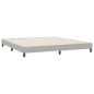 Preview: Boxspringbett ohne Matratze Hellgrau 180x210 cm Samt