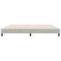 Preview: Boxspringbett ohne Matratze Hellgrau 180x210 cm Samt