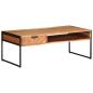 Preview: ARDEBO.de - Couchtisch 110x55x40 cm Massivholz Akazie