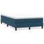 Preview: Boxspringbett ohne Matratze Dunkelblau 120x210 cm Samt