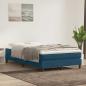 Preview: Boxspringbett ohne Matratze Dunkelblau 120x210 cm Samt