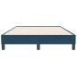 Preview: Boxspringbett ohne Matratze Dunkelblau 120x210 cm Samt