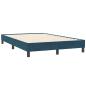 Preview: Boxspringbett ohne Matratze Dunkelblau 120x210 cm Samt