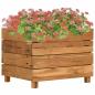 Preview: ARDEBO.de - Hochbeet 50x40x38 cm Teak Altholz und Stahl