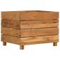 Preview: Hochbeet 50x40x38 cm Teak Altholz und Stahl