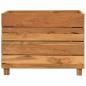 Preview: Hochbeet 50x40x38 cm Teak Altholz und Stahl