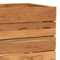 Preview: Hochbeet 50x40x38 cm Teak Altholz und Stahl