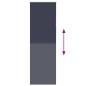Preview: Verdunkelungsrollo Marineblau 65x210cm Stoffbreite 60,7 cm
