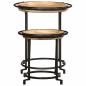 Preview: 2-tlg. Beistelltisch-Set Massivholz Mango