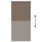 Preview: Verdunkelungsrollo Kaffeebraun 75x130cm Stoffbreite 70,7 cm