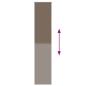 Preview: Verdunkelungsrollo Kaffeebraun 40x230 cm Stoffbreite 35,7 cm