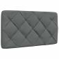 Preview: Bettgestell ohne Matratze Dunkelgrau 90x190 cm Stoff