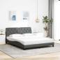 Preview: ARDEBO.de - Bettgestell ohne Matratze Dunkelgrau 160x200 cm Stoff