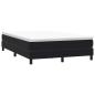 Preview: Boxspringbett ohne Matratze Schwarz 140x220 cm Samt