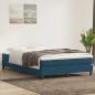 Preview: ARDEBO.de - Boxspringbett ohne Matratze Dunkelblau 140x220 cm Samt