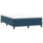 Preview: Boxspringbett ohne Matratze Dunkelblau 140x220 cm Samt