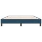 Preview: Boxspringbett ohne Matratze Dunkelblau 140x220 cm Samt