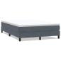 Preview: Boxspringbett ohne Matratze Dunkelgrau 160x220 cm Samt